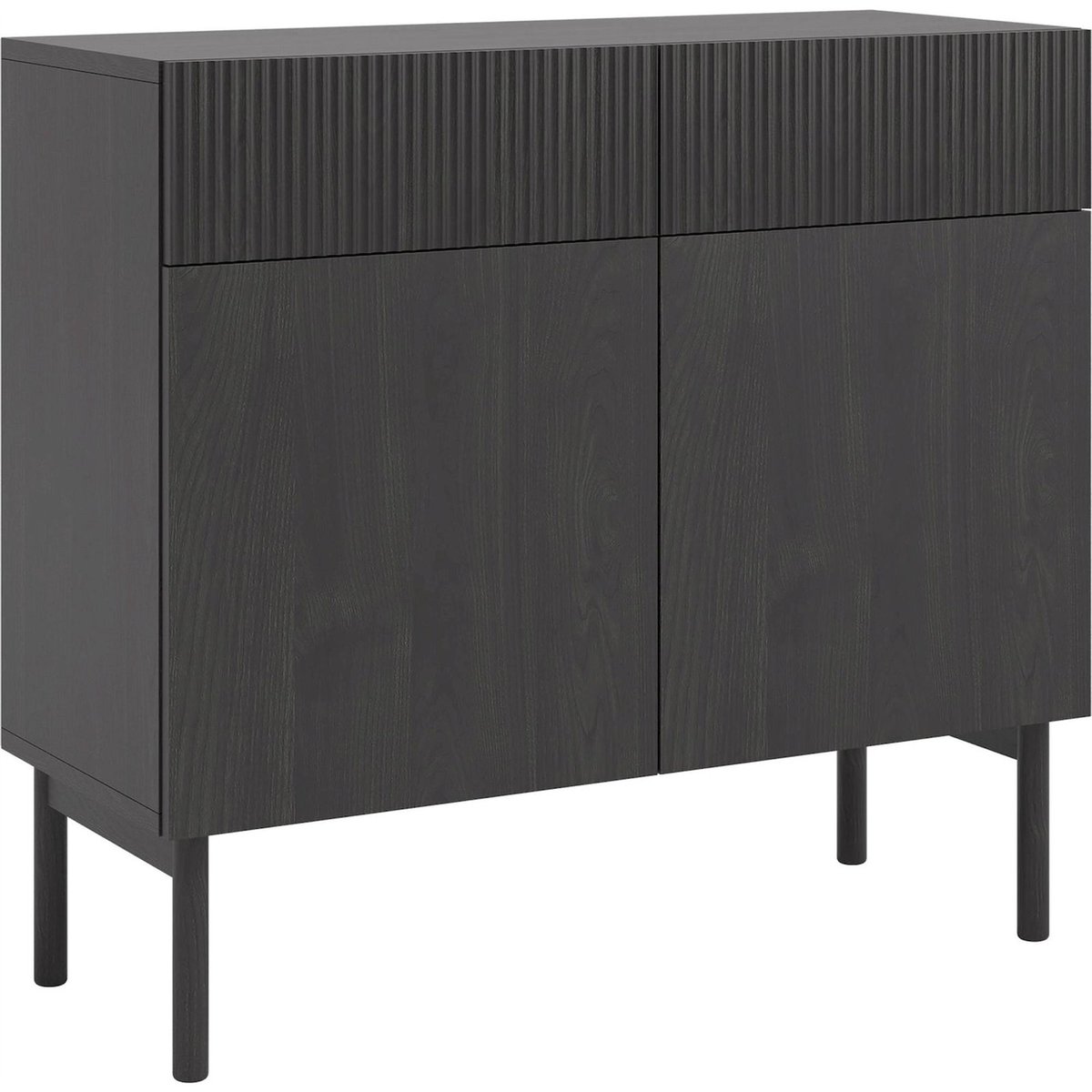Buffet bas japandi collection NOLIE noir, RECOLLECTION