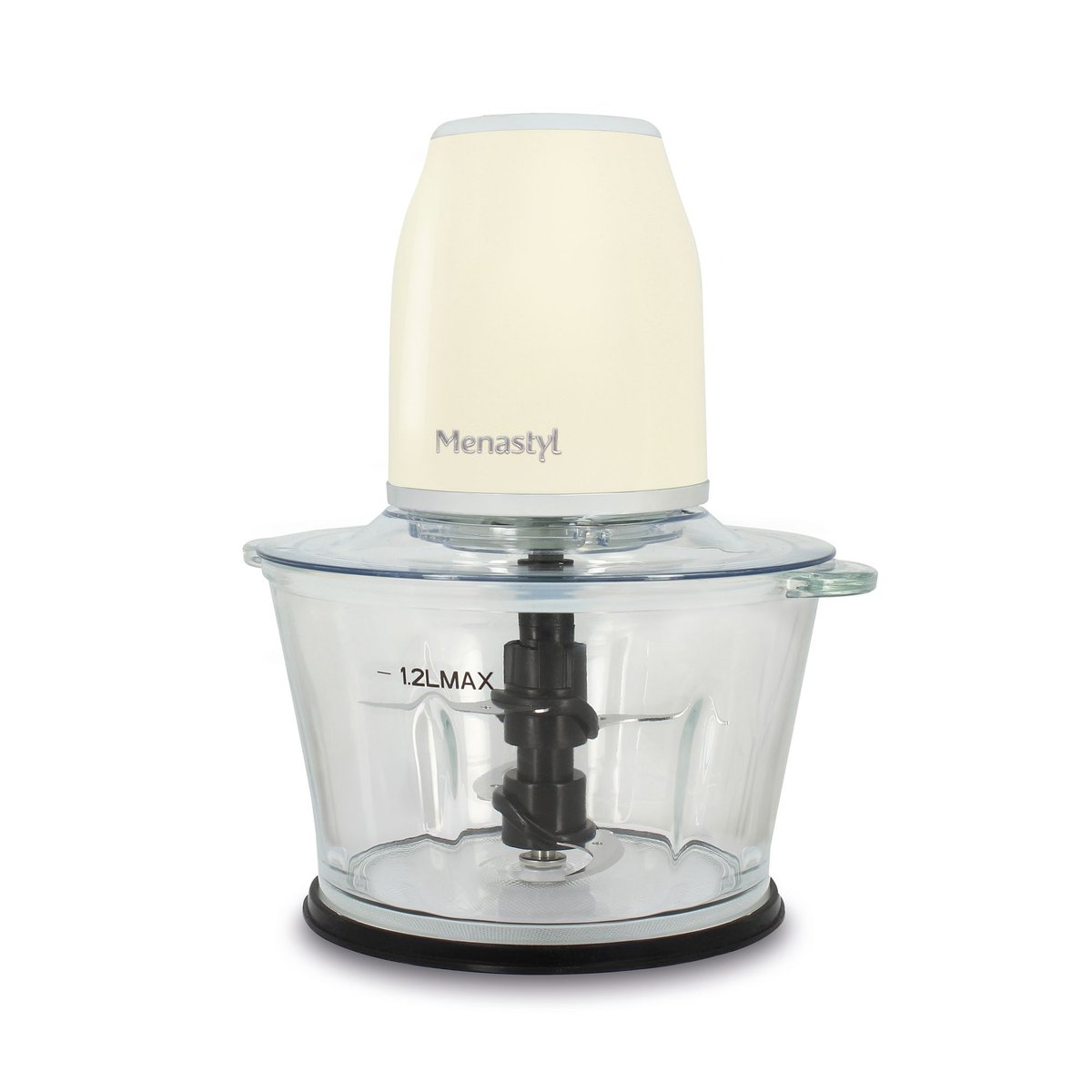 Hachoir électrique 1,2L - 500W, RETRO crème, MENASTYL