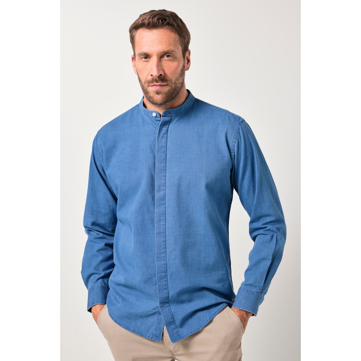 Chemise en jean bleu jean, JP1880
