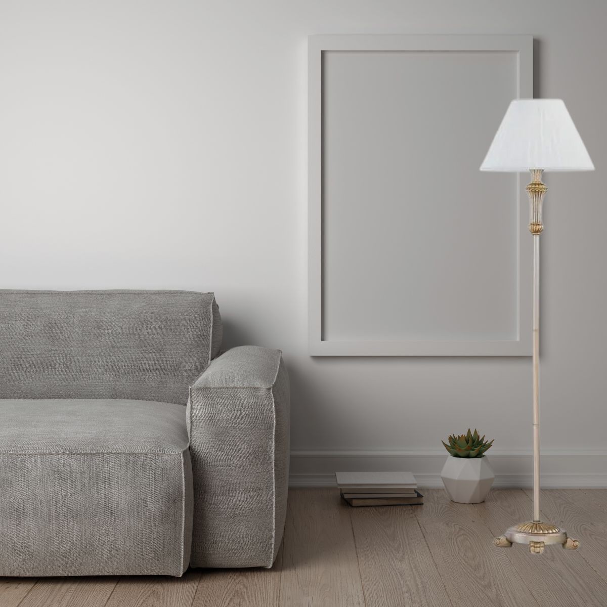 Lampadaire    FIRENZE blanc, IDEAL LUX