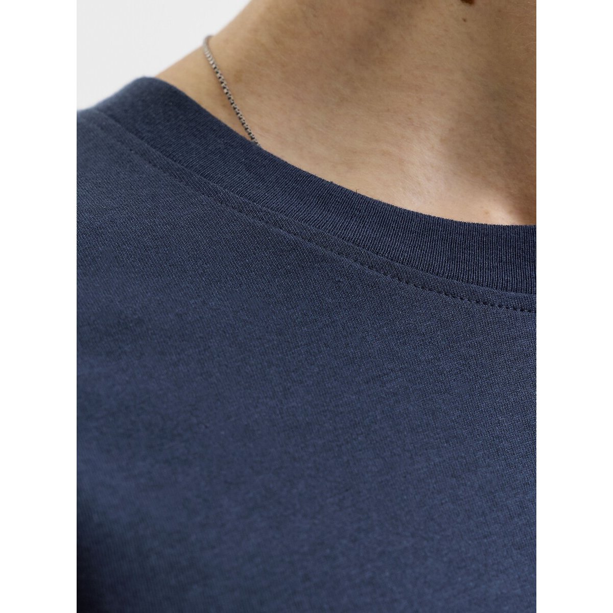 T-shirt manches courtes, col rond, Rush bleu marine, JACK & JONES