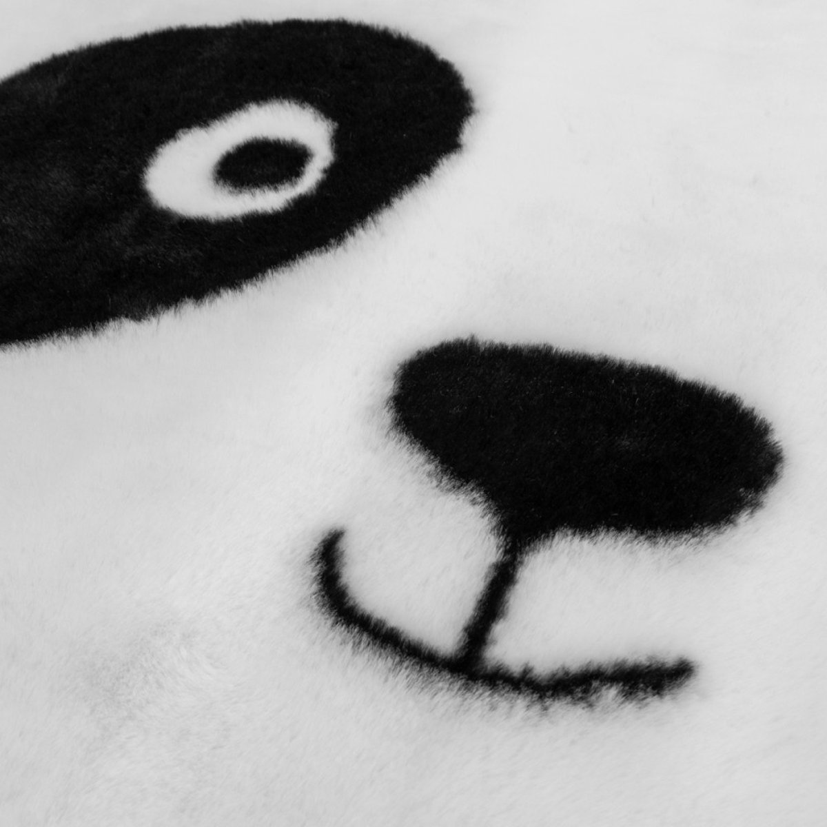 Tapis PANDA diamètre 100 rond blanc, ATMOSPHERA