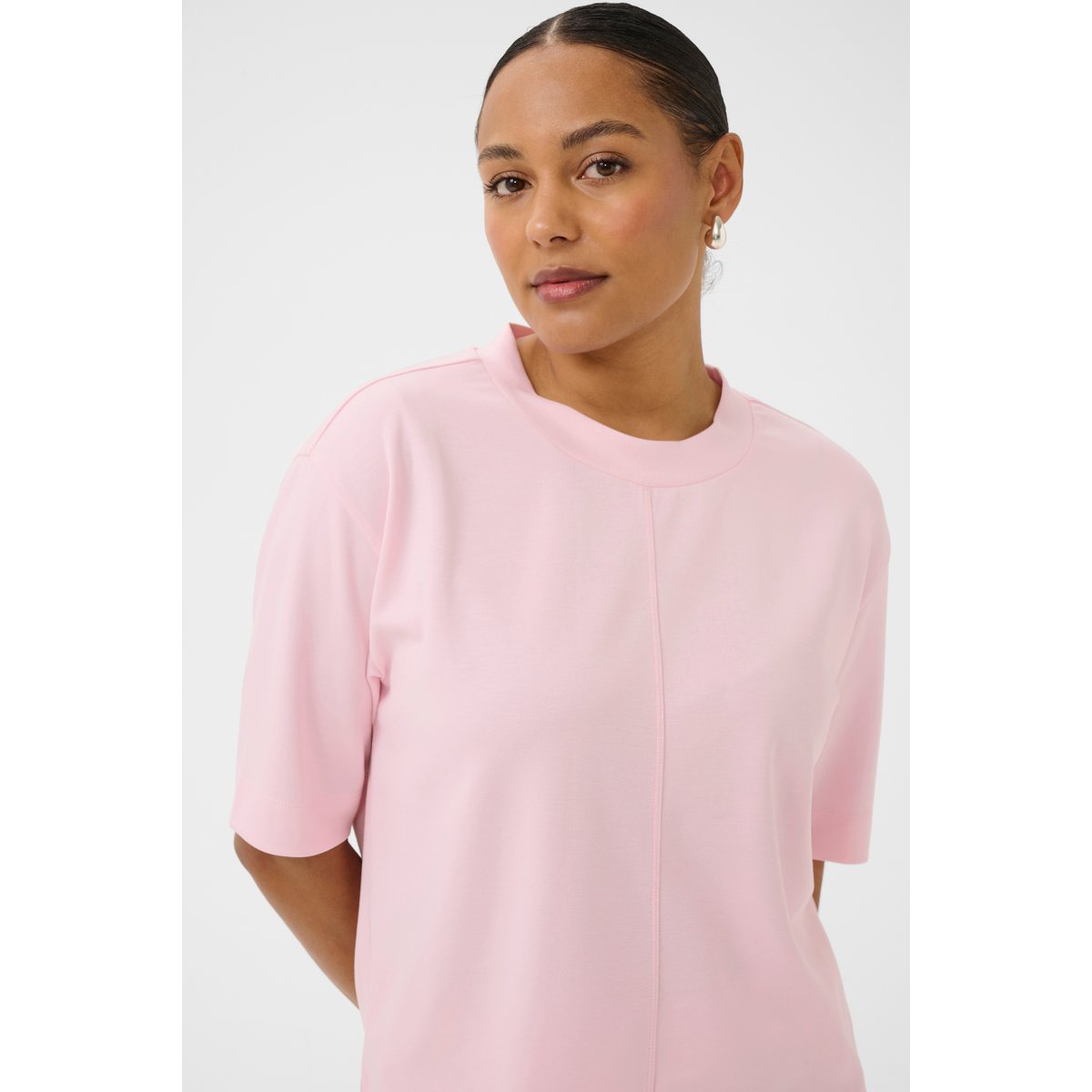 T-shirt à manches courtes rose ballerina, KAFFE