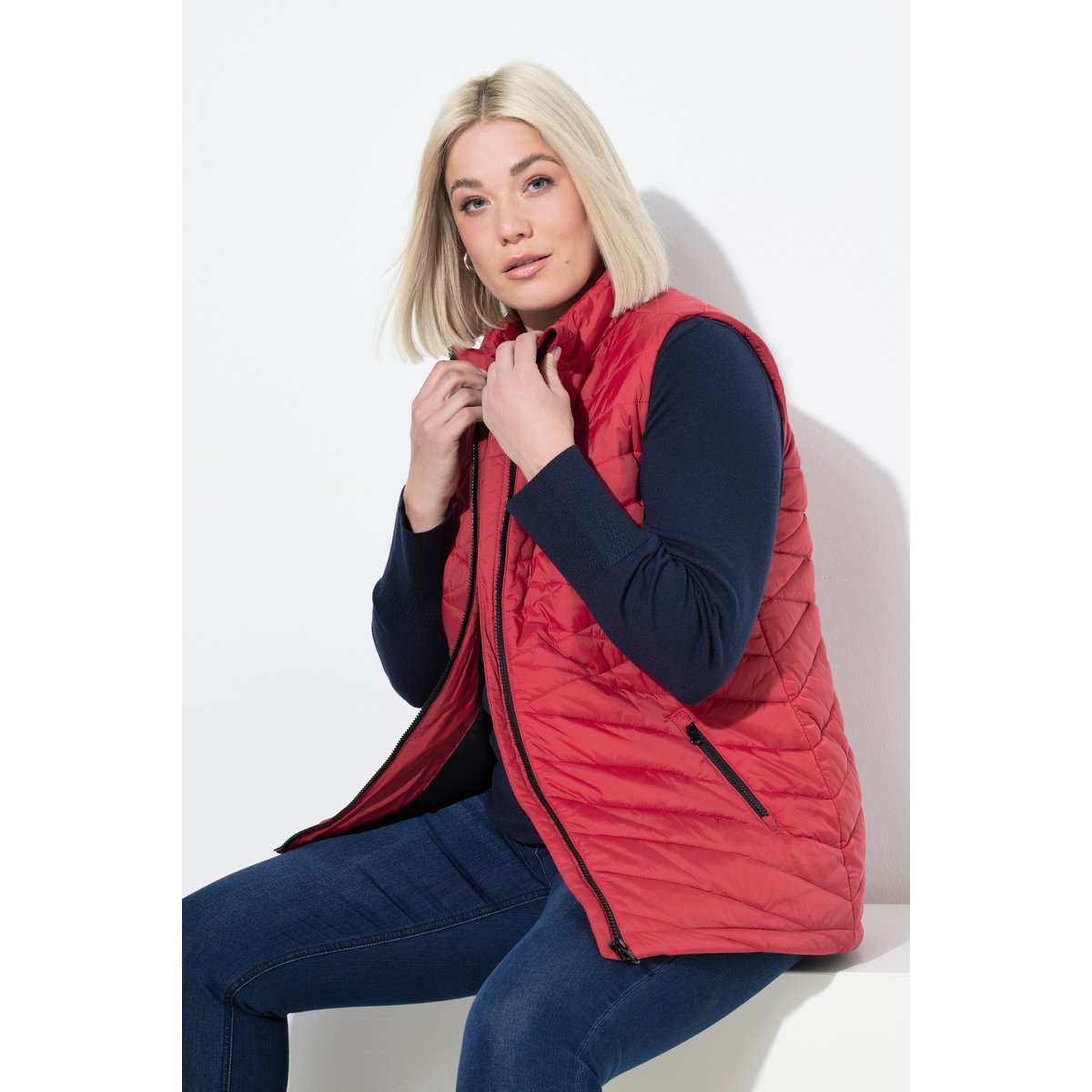 Doudoune technique sans manches HYPRAR rouge rubis, ULLA POPKEN