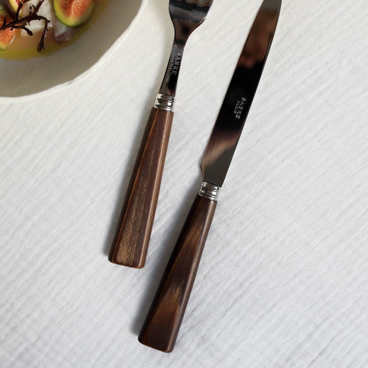 Couteau de table, Nature bois stratifié clair, SABRE