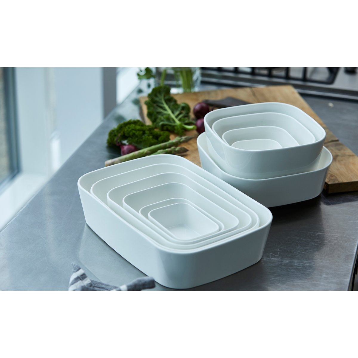 Plat de cuisson au four MODULA blanc, ROSTI