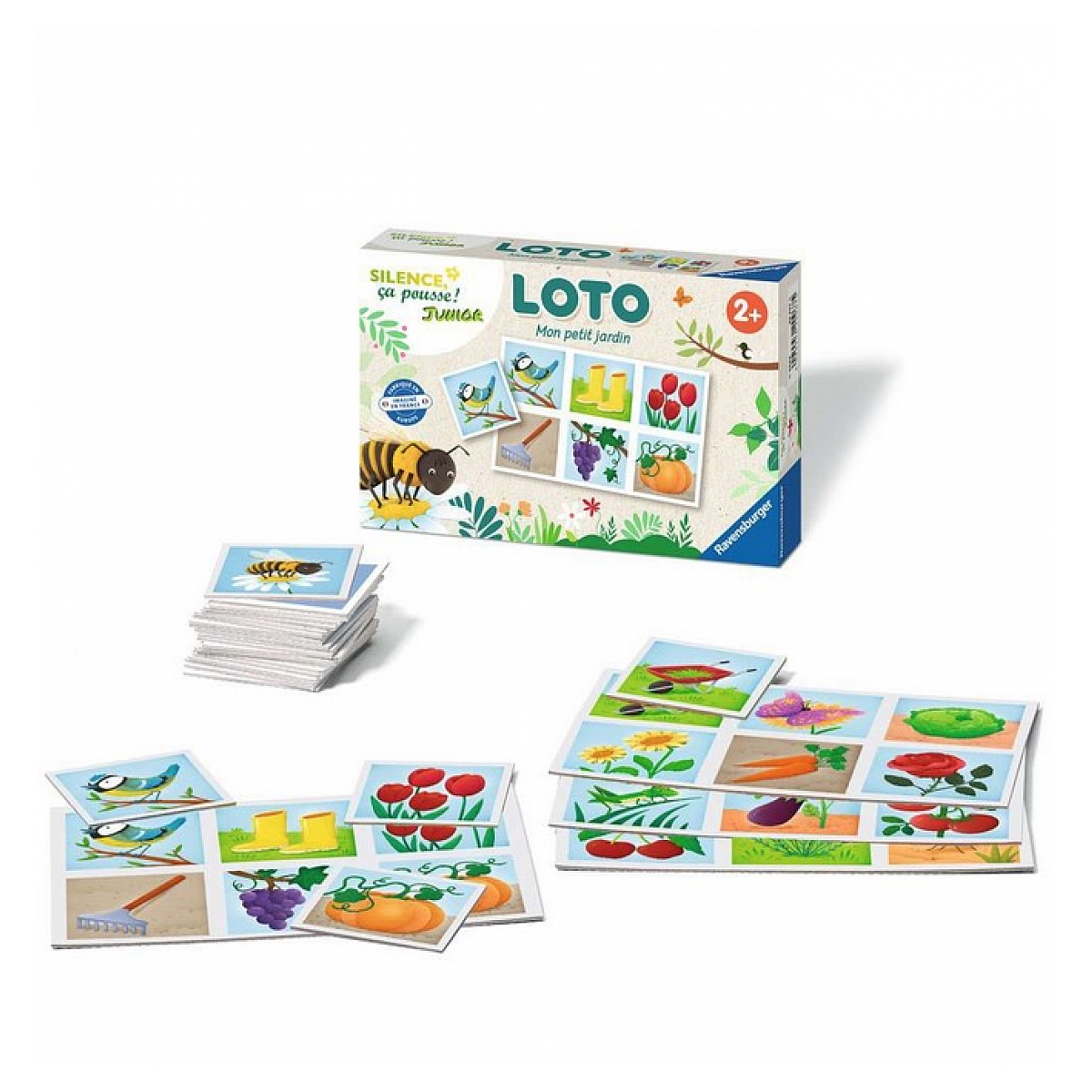Jeu de Loto Silence ca pousse Junior couleur unique, RAVENSBURGER