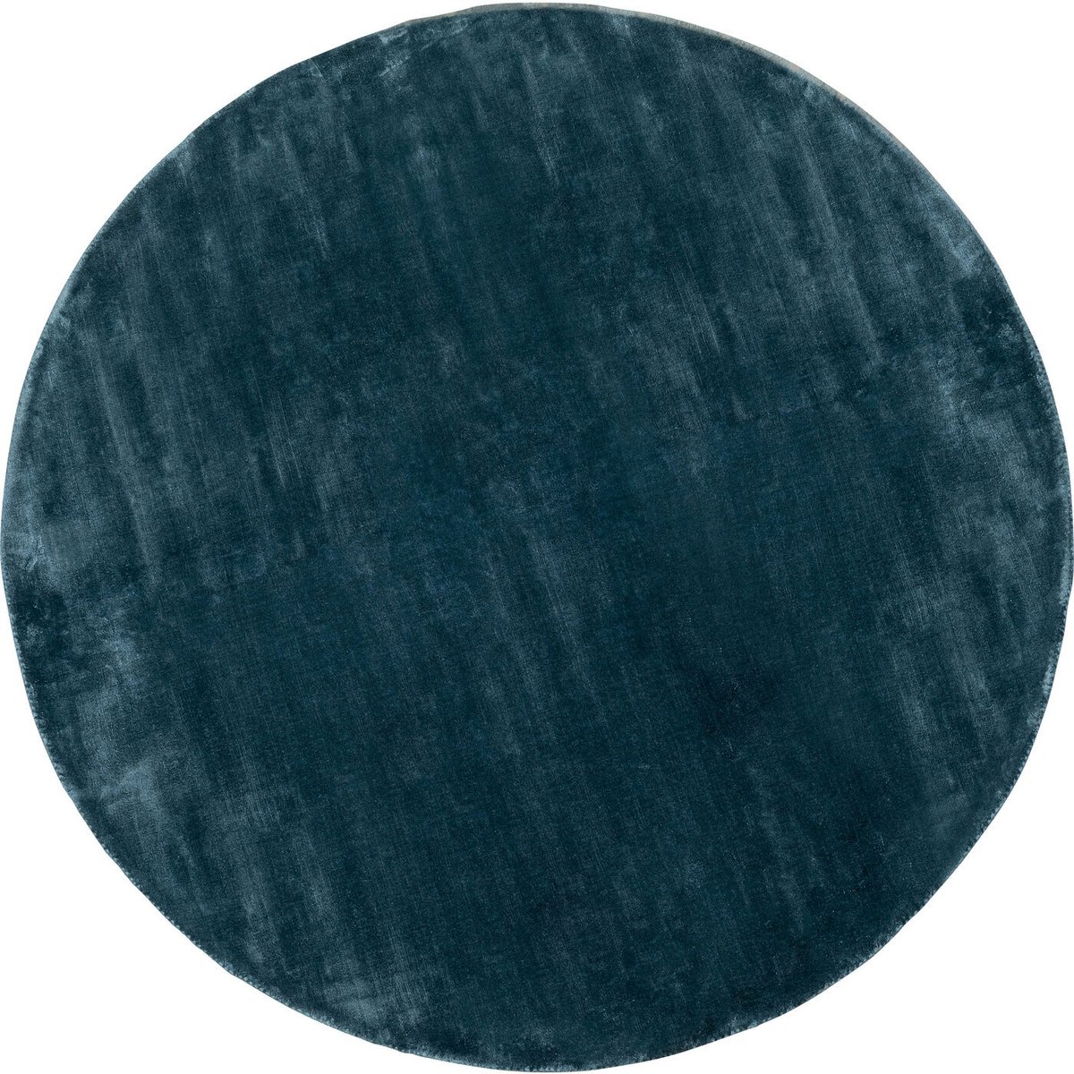 Tapis rond en viscose, COSY bleu, KARE DESIGN