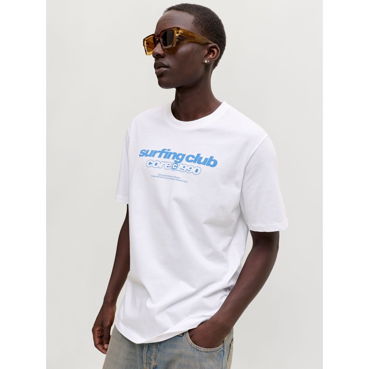 T-Shirt bright white, JACK & JONES