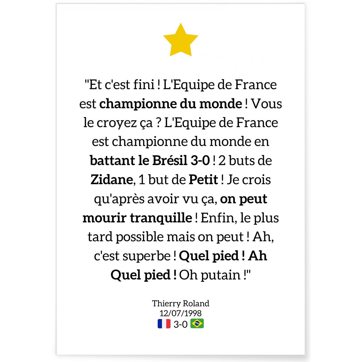 Affiche « On peut mourir tranquille » blanc, L'AFFICHERIE