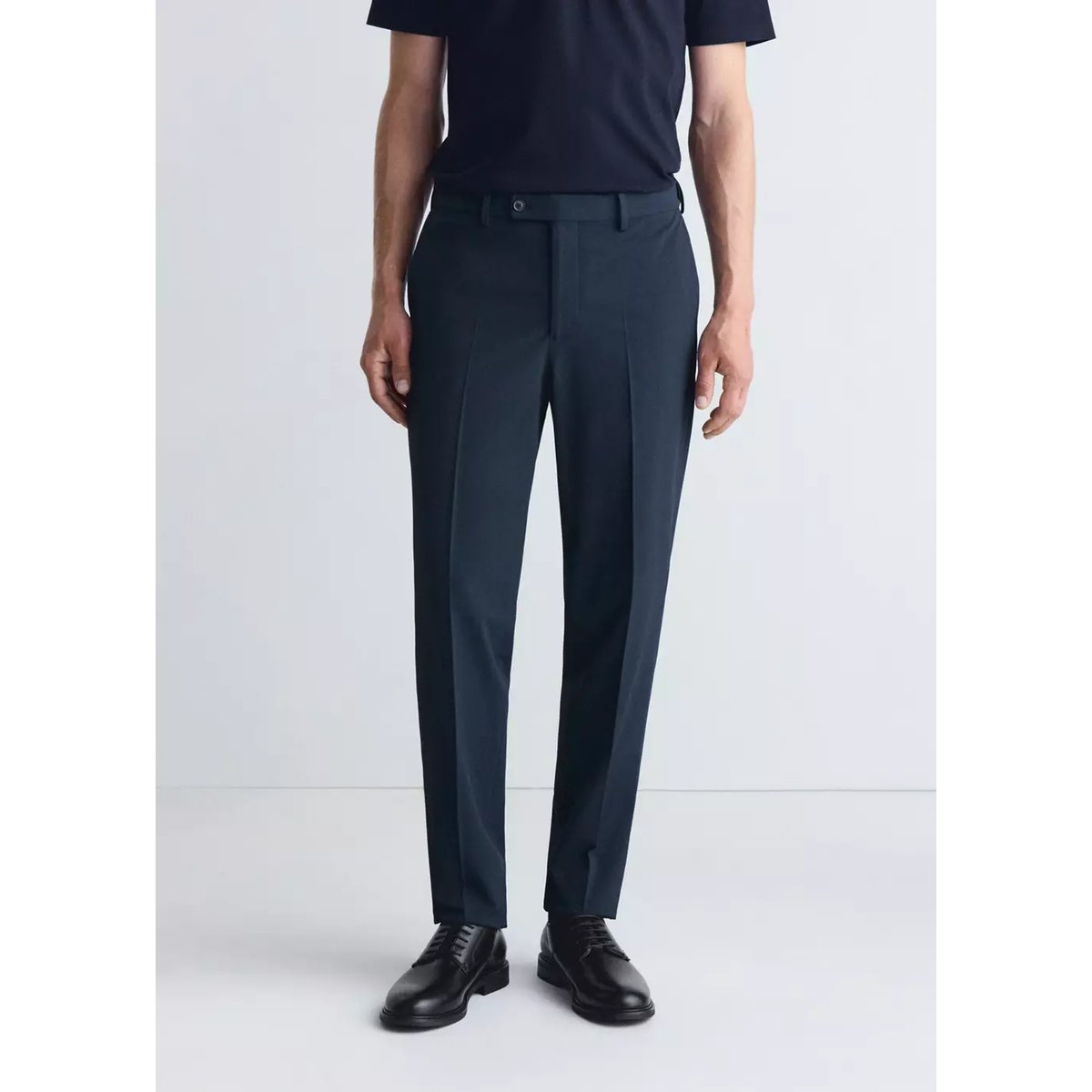 Pantalon thermorégulateur coupe slim bleu, MANGO MAN