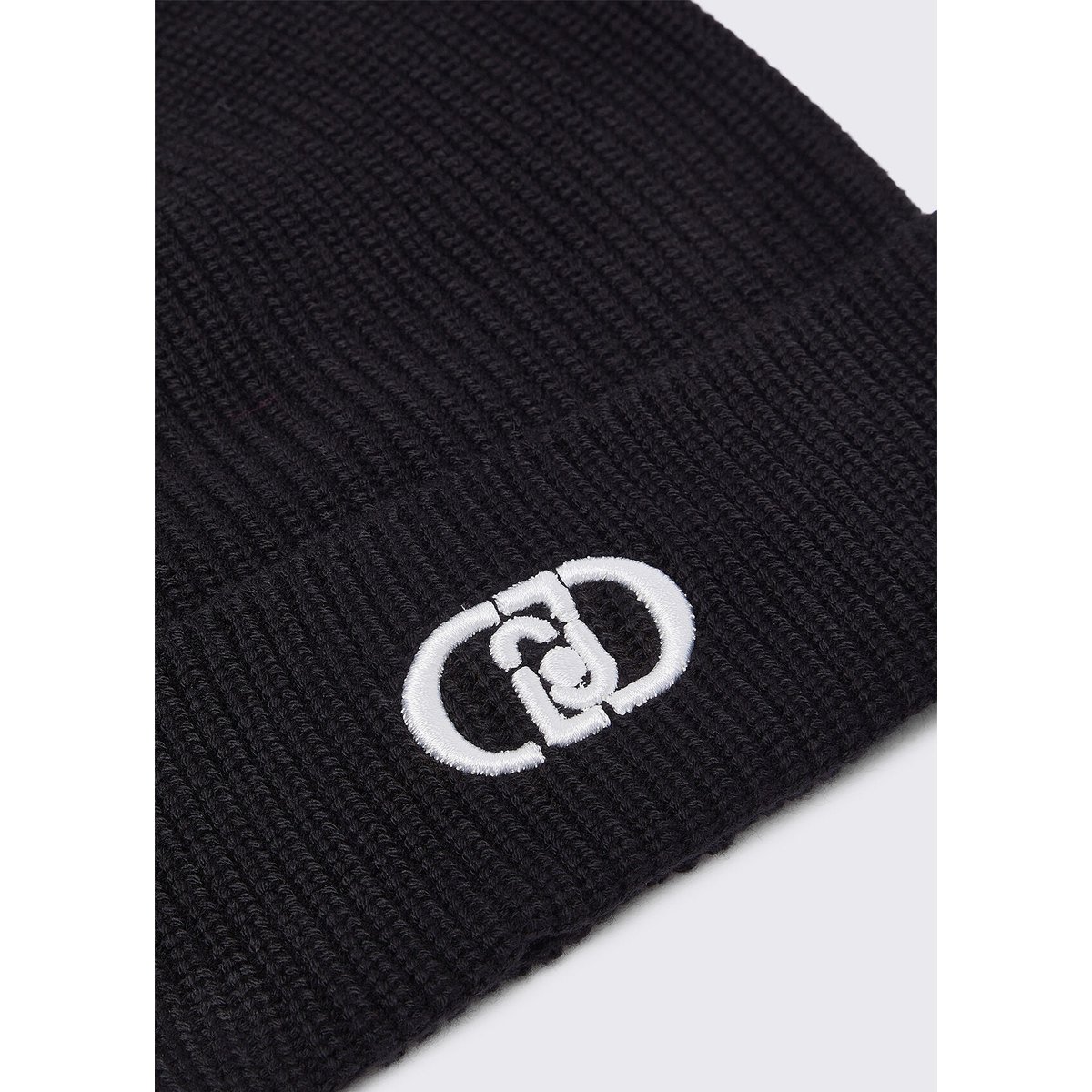 Chapeau en maille avec logo noir, LIU JO