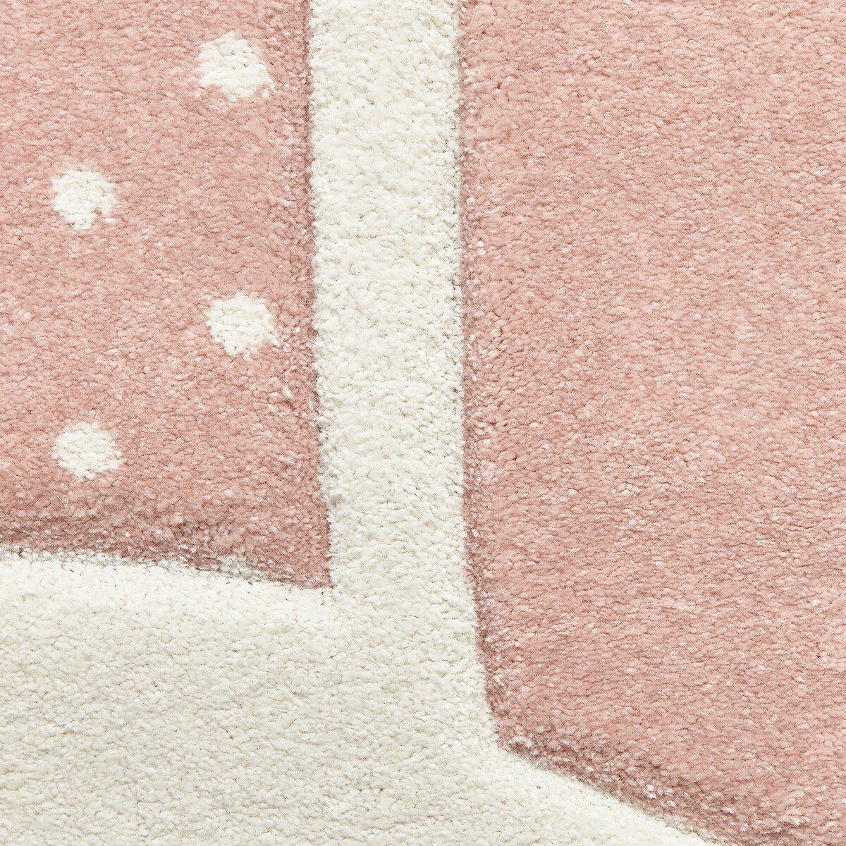 Kids Bunny Spot Patterned Rug pink, SO'HOME