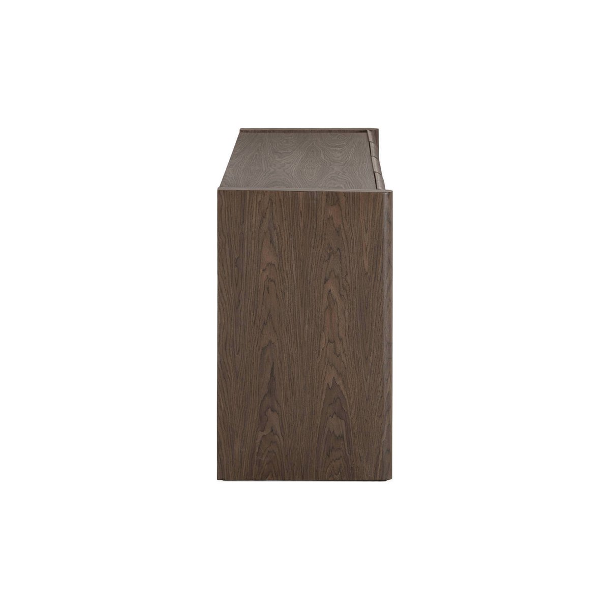 Buffet bas placage de peuplier contemporain marron foncé, RECOLLECTION