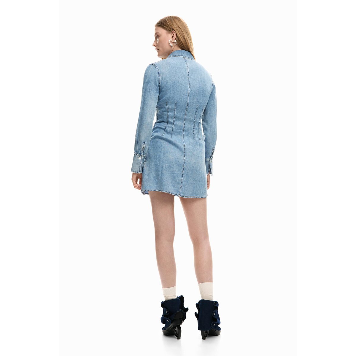 Robe en jean slim bleu, DESIGUAL