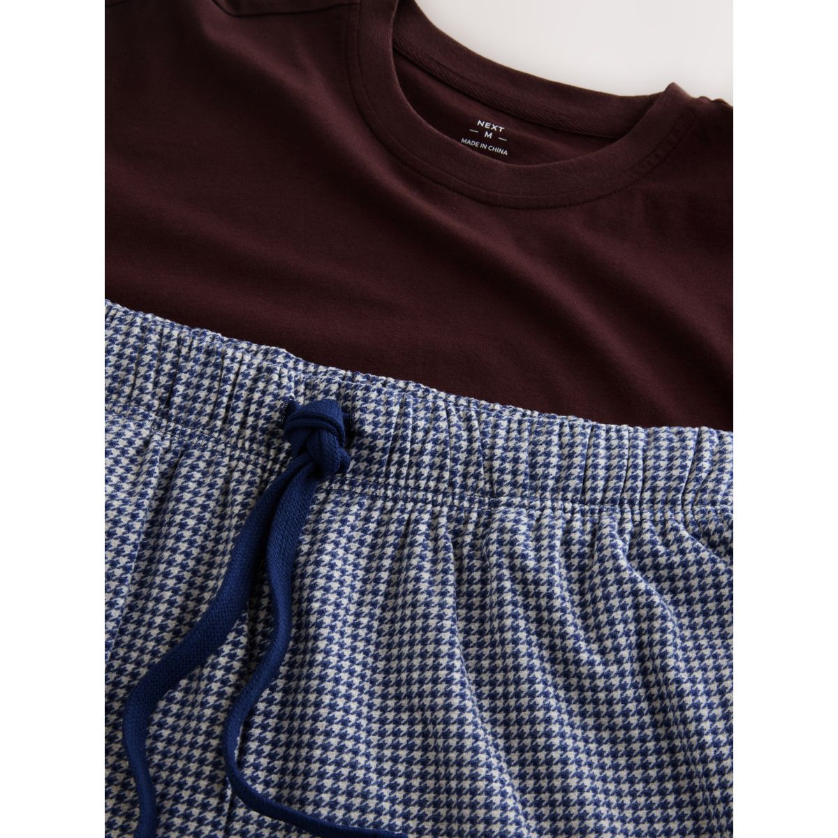 Pyjama douillet avec manches courtes bleu marine, NEXT