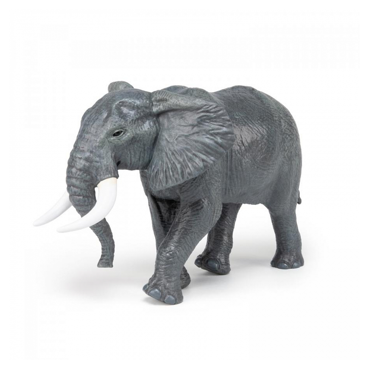 Figurine Grand Eléphant d'Afrique gris, PAPO