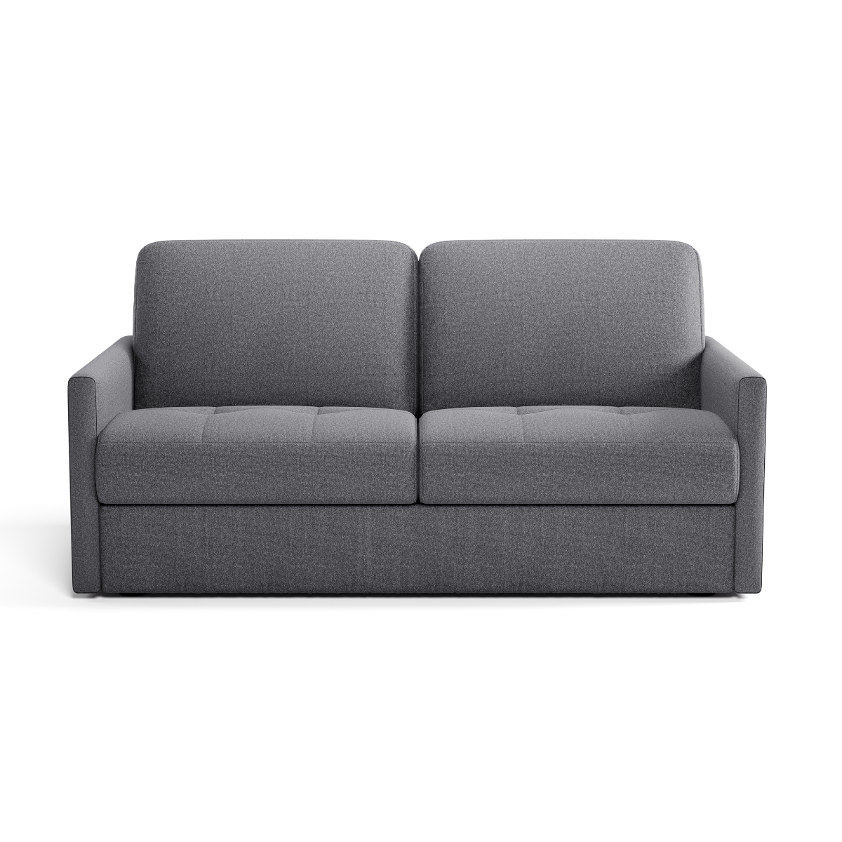 Canapé 3 places convertible en tissu Matelas 14cm - COSENZA gris, CALICOSY