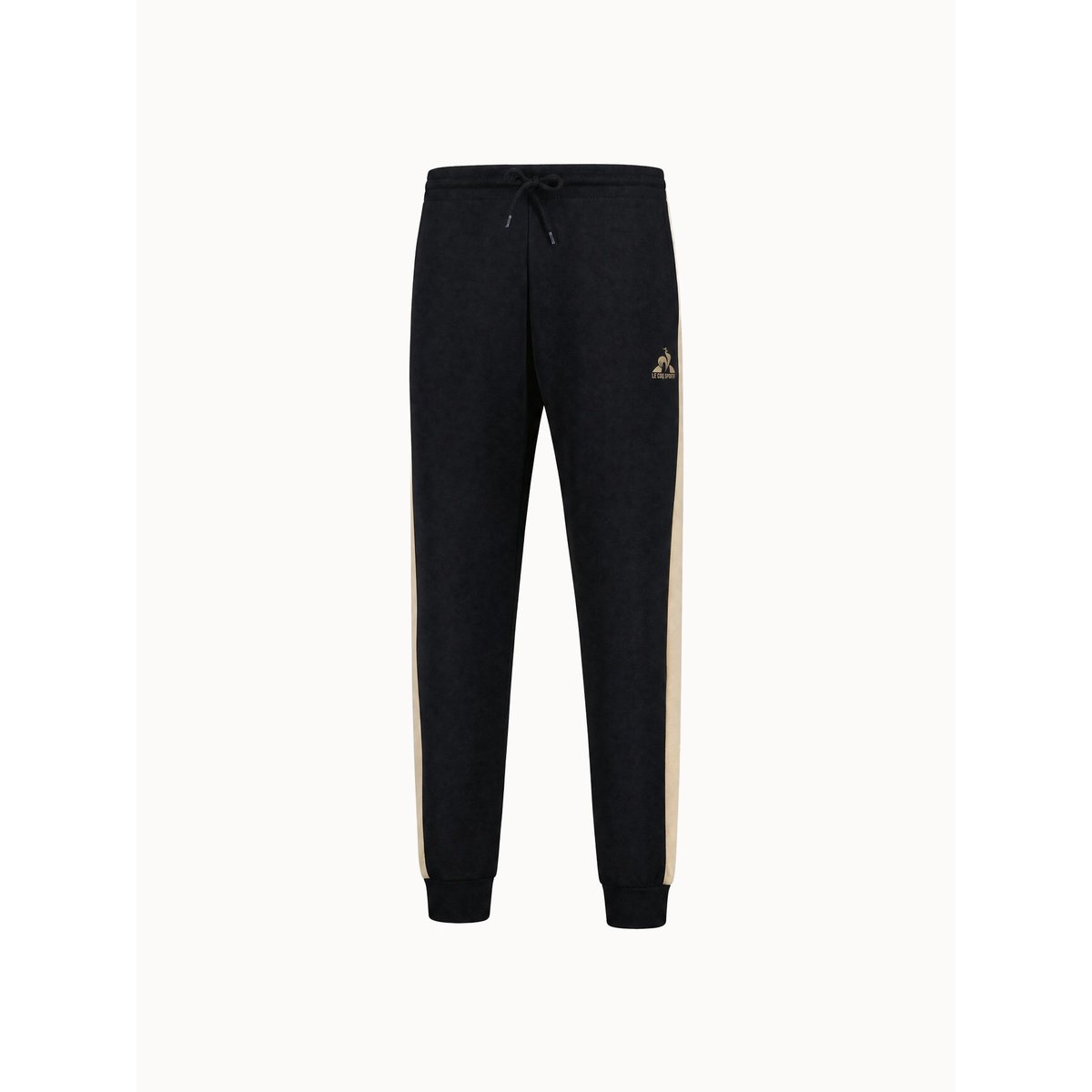 Pantalon en double face avec bandes côtés contrastées NOEL black/safari, LE COQ SPORTIF