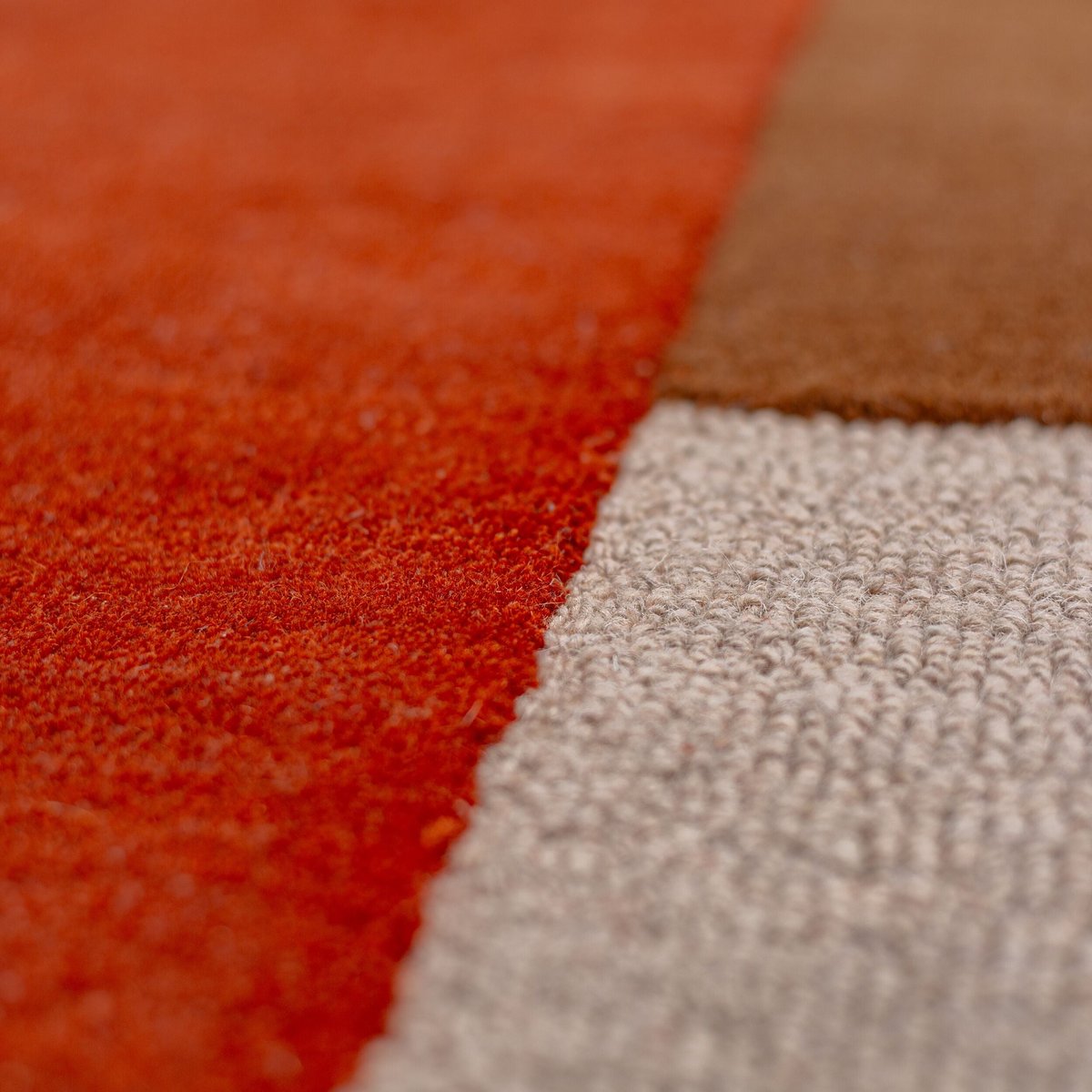 Tapis en laine MIA SEGMENT rouge, FLAIR RUGS