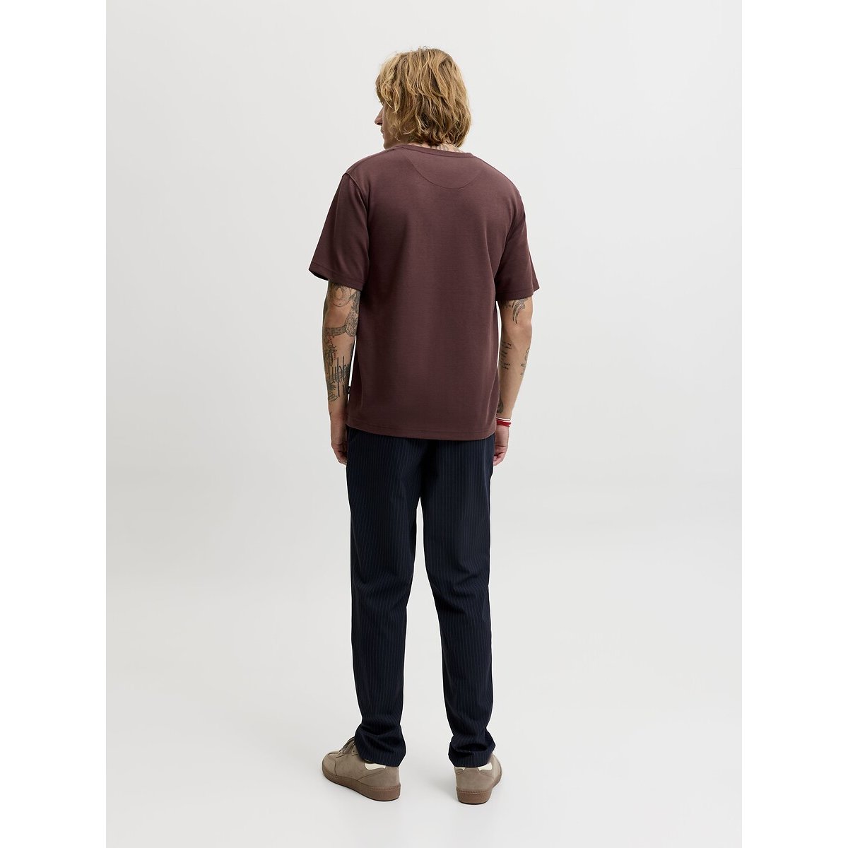 T-shirt manches courtes chocolat, JACK & JONES