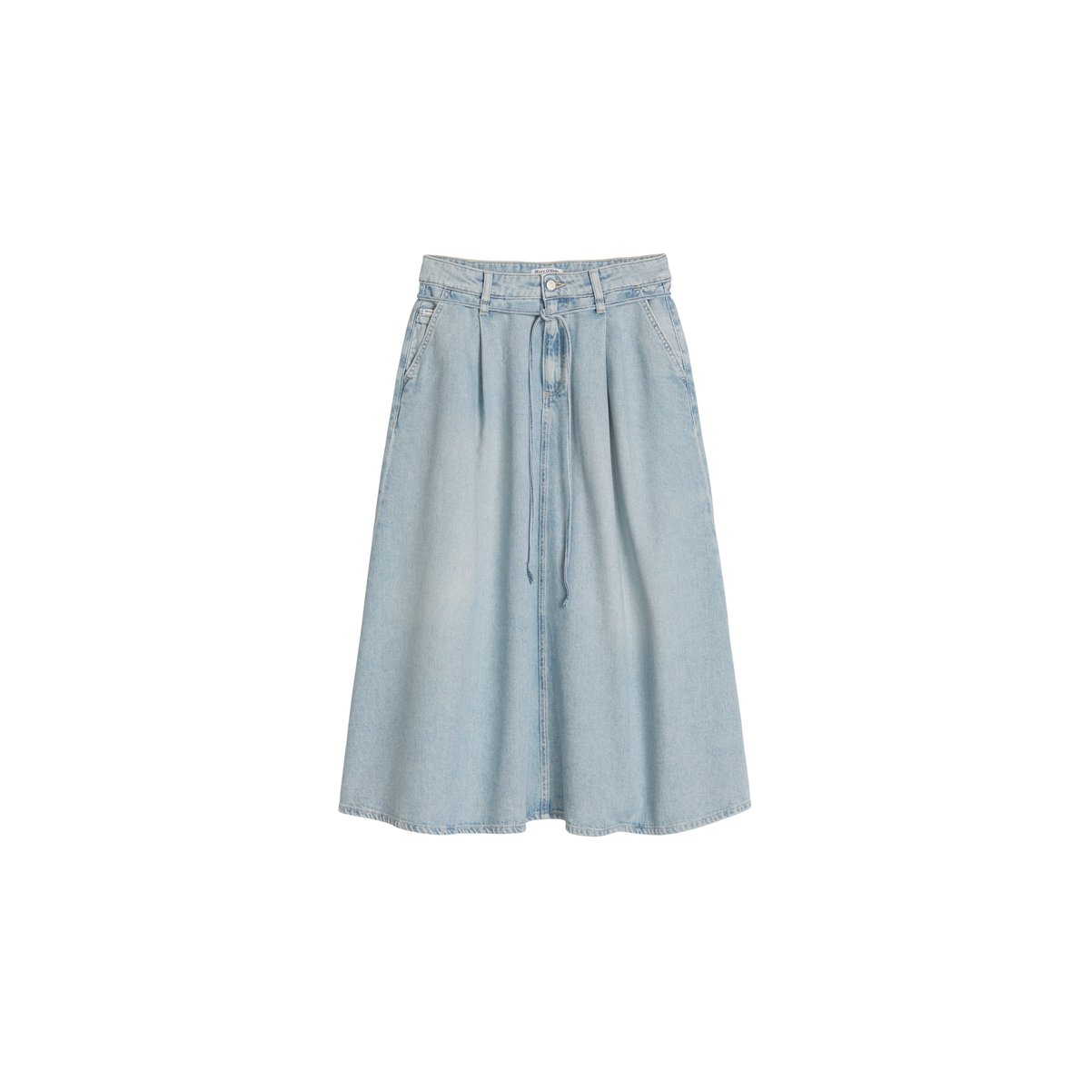 Jupe midi en jean flare en pur coton nleu clair, MARC O’POLO DENIM