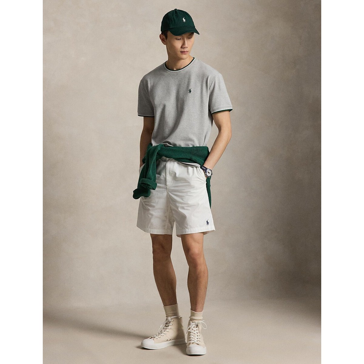 Tipped T-Shirt grey, POLO RALPH LAUREN
