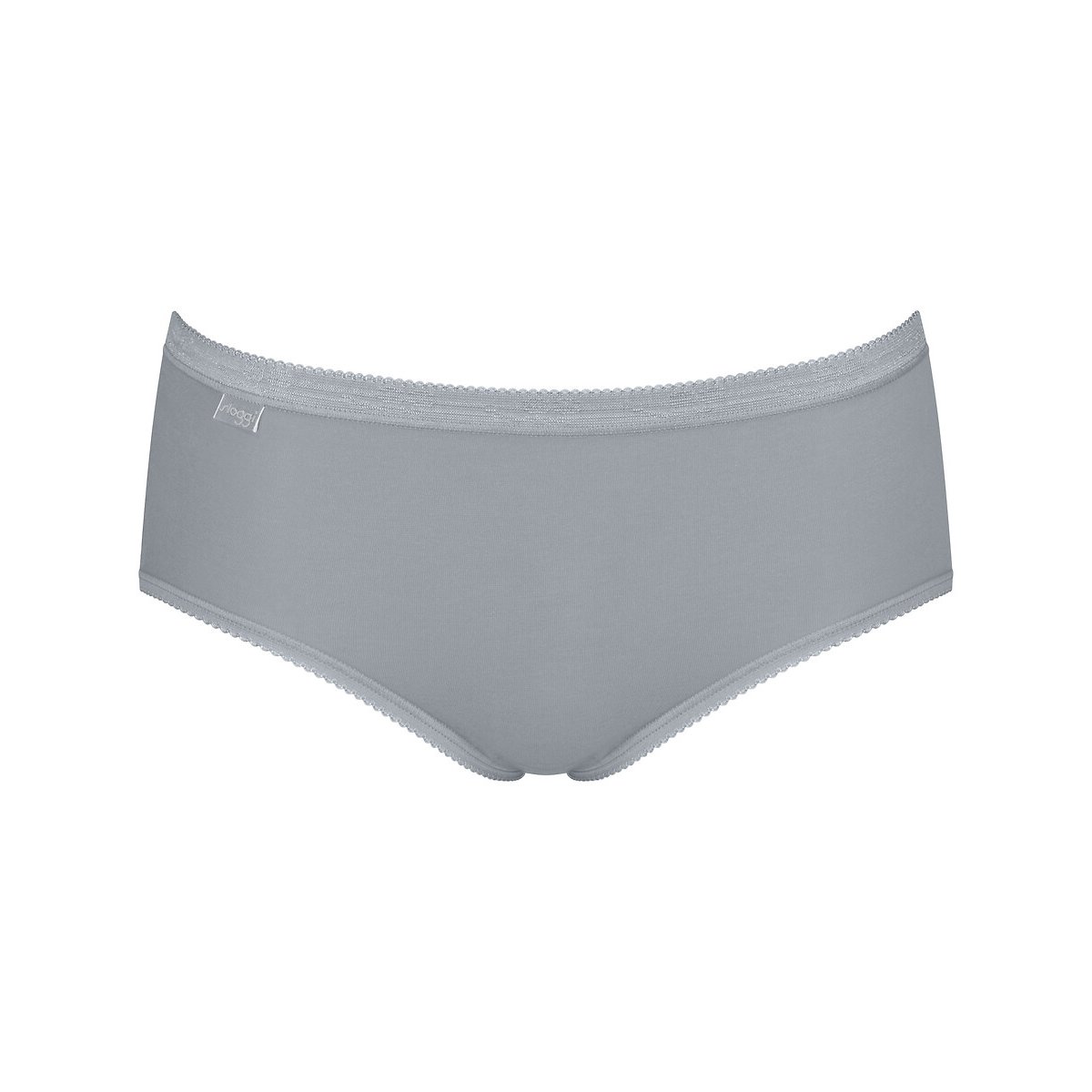 Lot de 3 + 1 gratuit Slips Midi Basic+ blanc + bleu +   bleu ciel + gris, SLOGGI