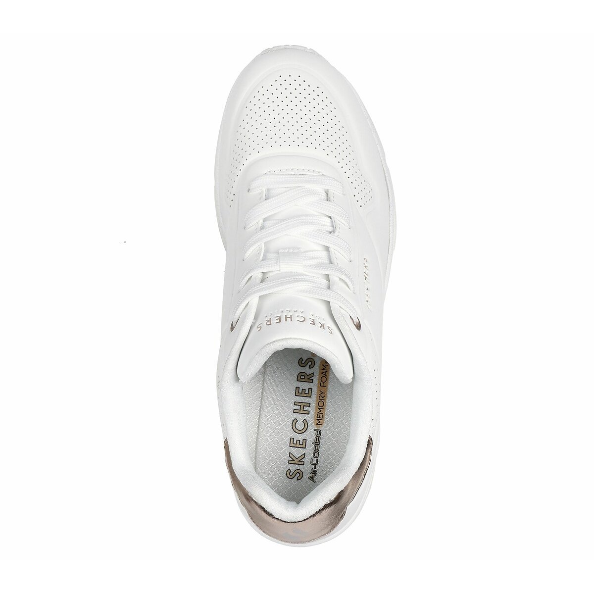 Baskets Uno Wedge - Hi Steps blanc, SKECHERS
