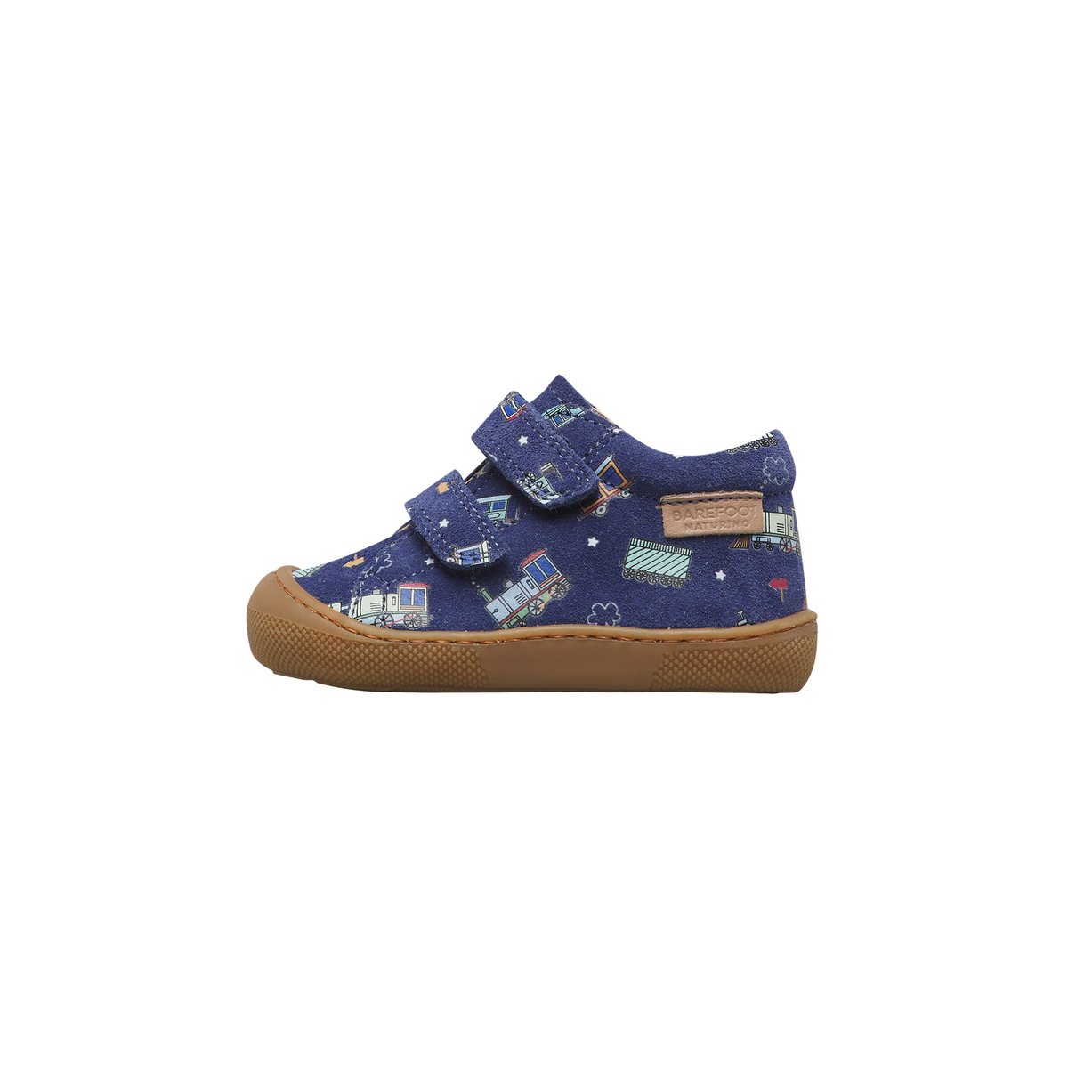Chaussures premiers pas en suède BAREFOOT AMUR VL bleu-céleste, NATURINO