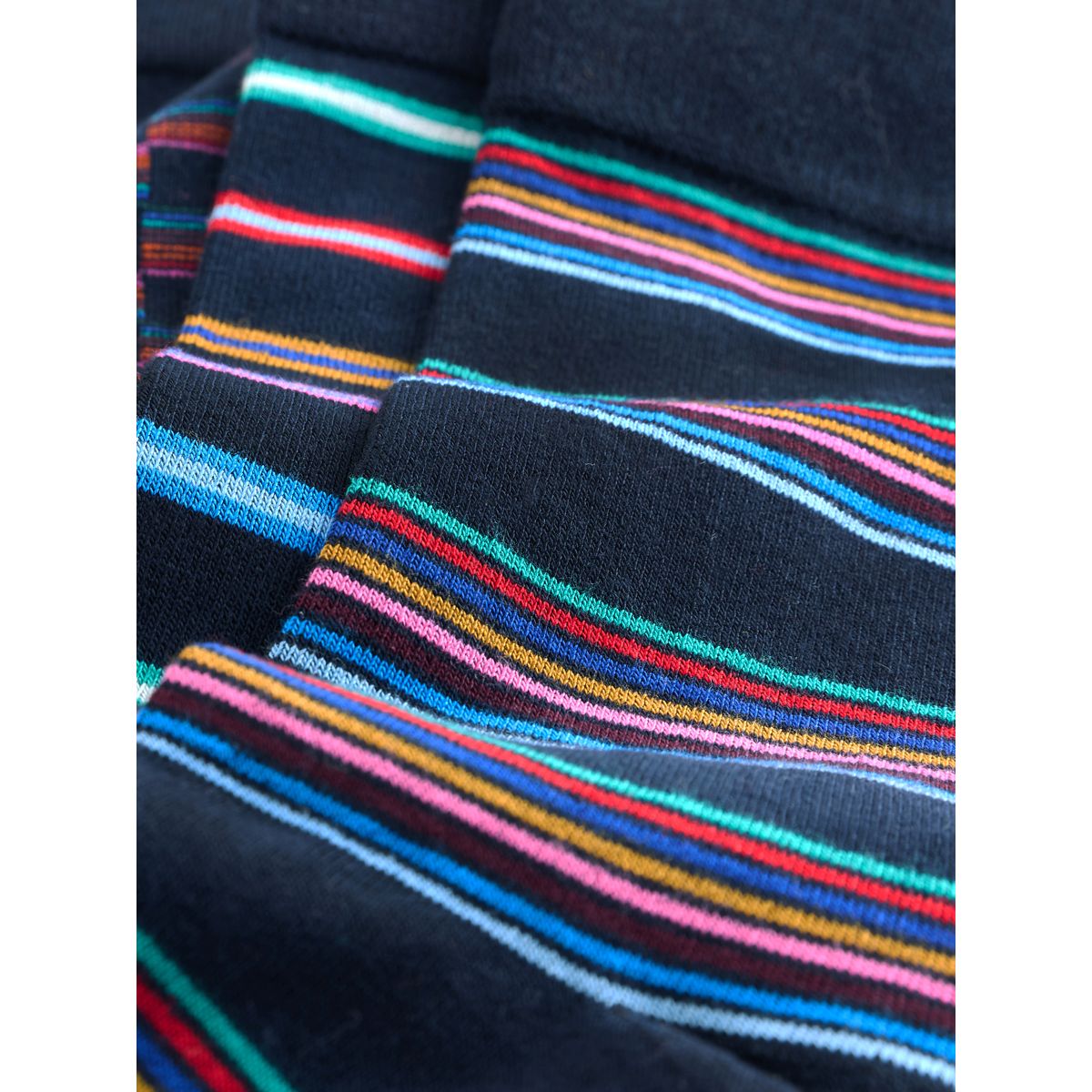 Chaussettes en modal, 4 paires signature rayures à pois néon bleu marine, NEXT