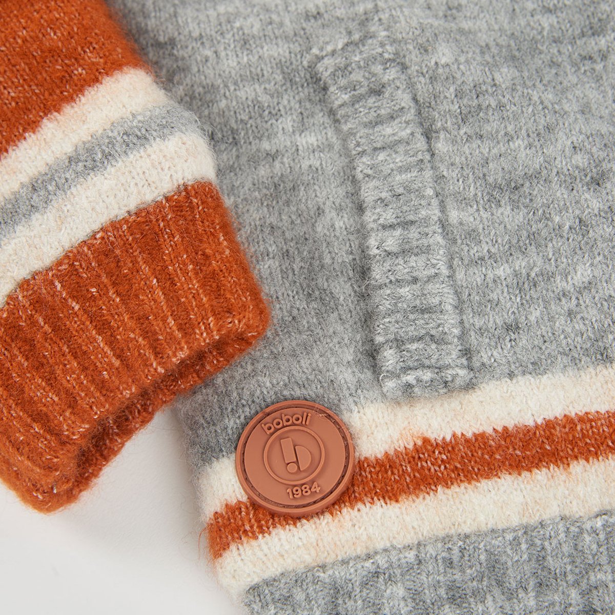 Veste garçon en maille à capuche gris, BOBOLI