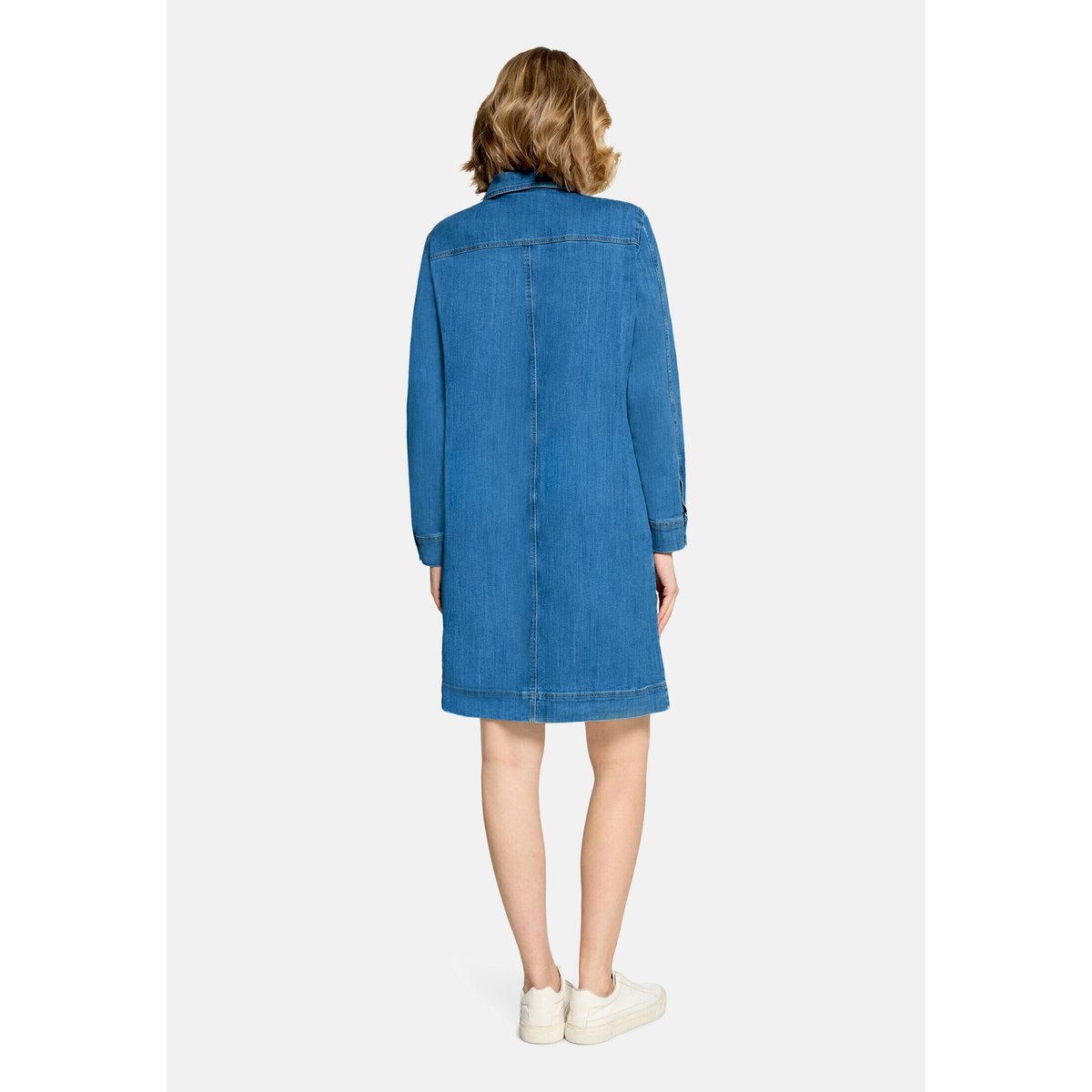 Robe-chemisier à patte de boutonnage bleu, BETTY BARCLAY
