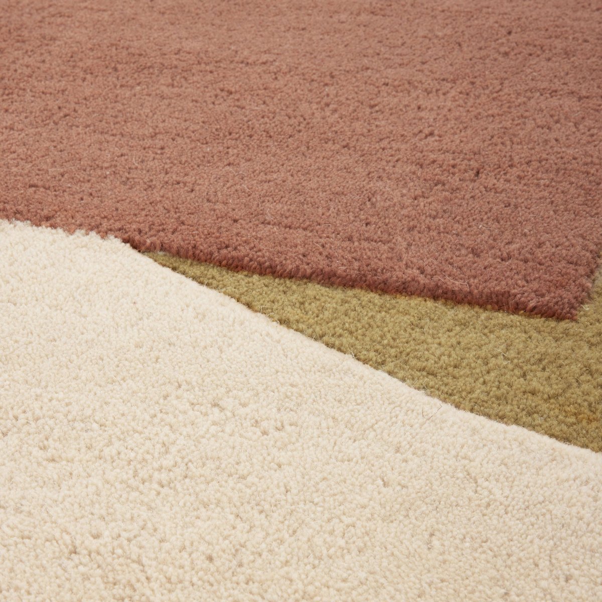 Tapis De Sol en Laine à motifs graphiques ANDREÏ naturel et multicolore, MADURA