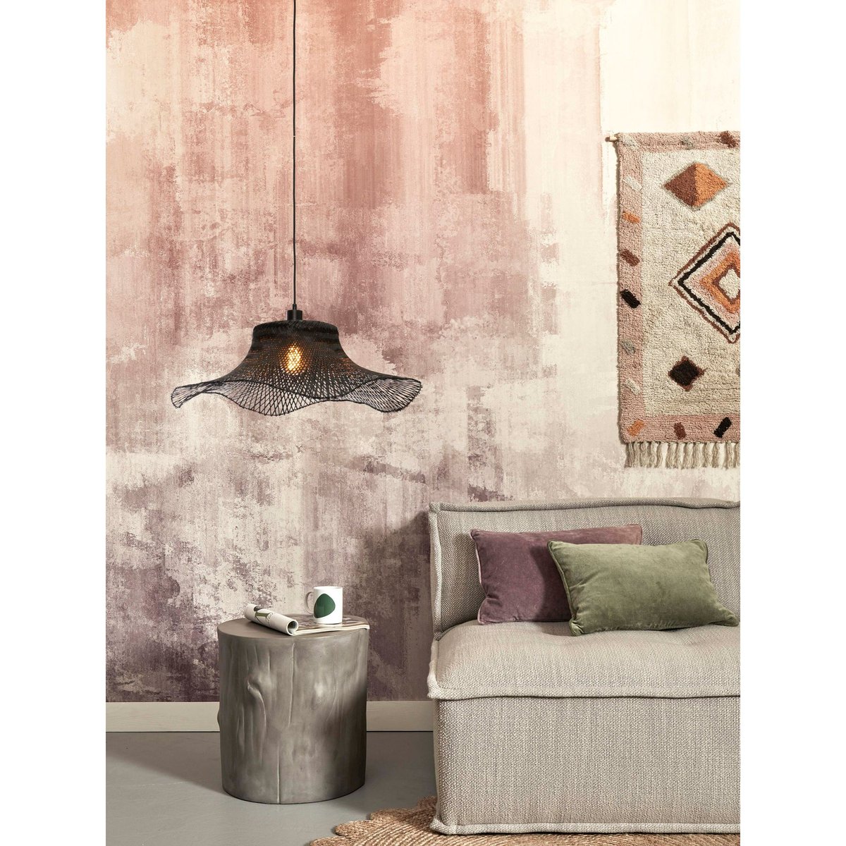 Lampe Suspendue Bambou IBIZA marron foncé, GOOD & MOJO