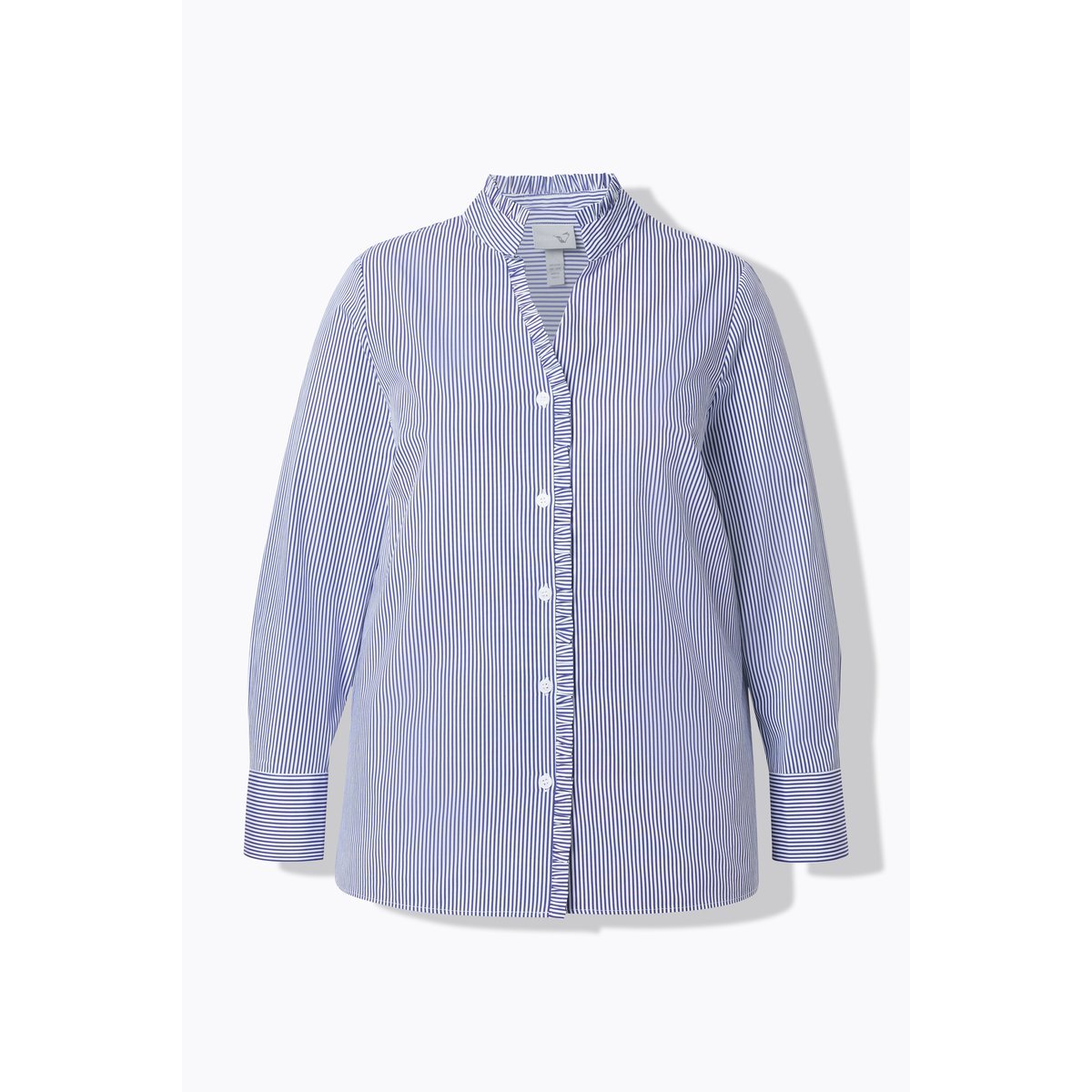 Chemisier rayé avec ruchés violet, ULLA POPKEN