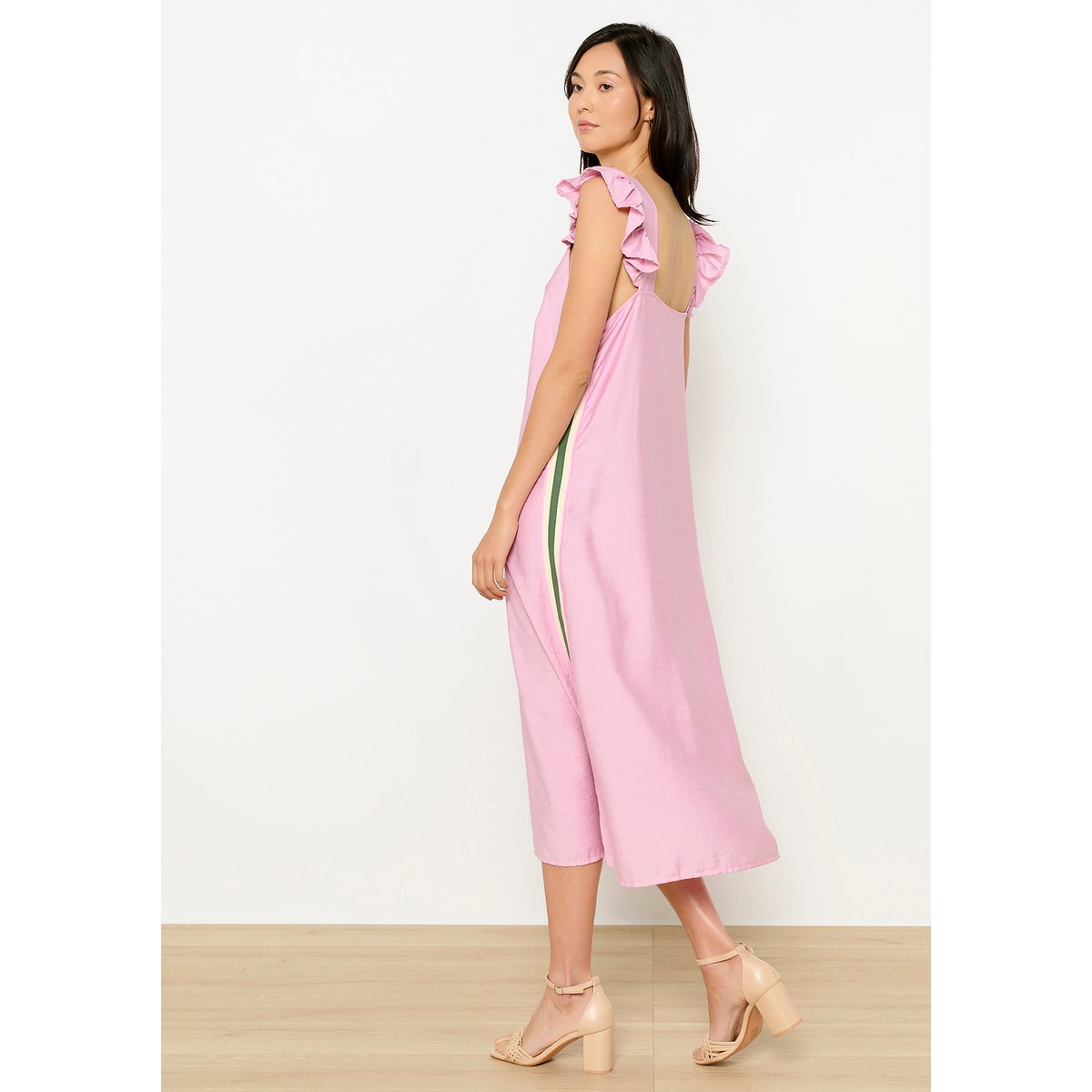 Robe longue à volants lilac bright, LOLALIZA