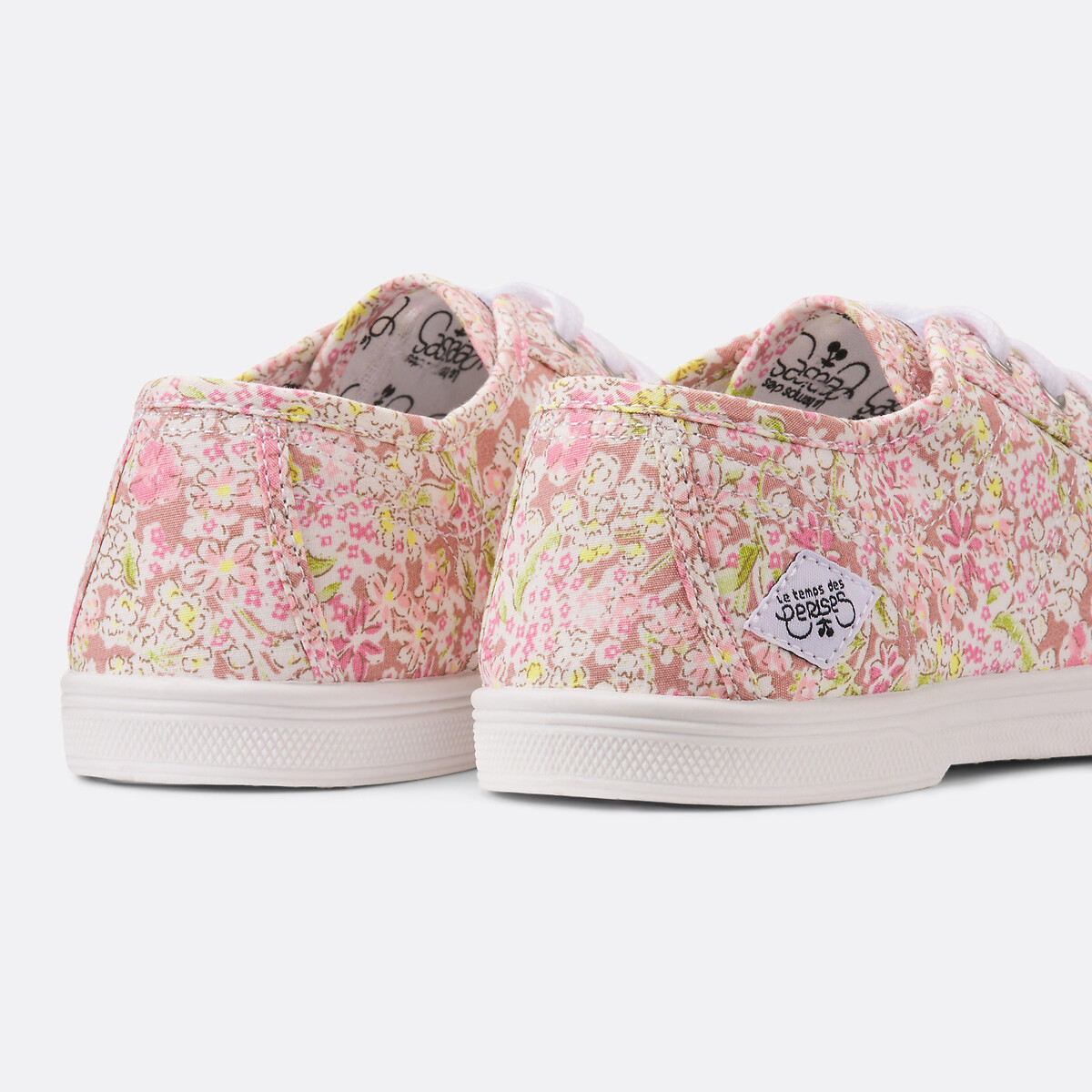 Baskets en toile LTC Basic 02 imprimé rose, LE TEMPS DES CERISES