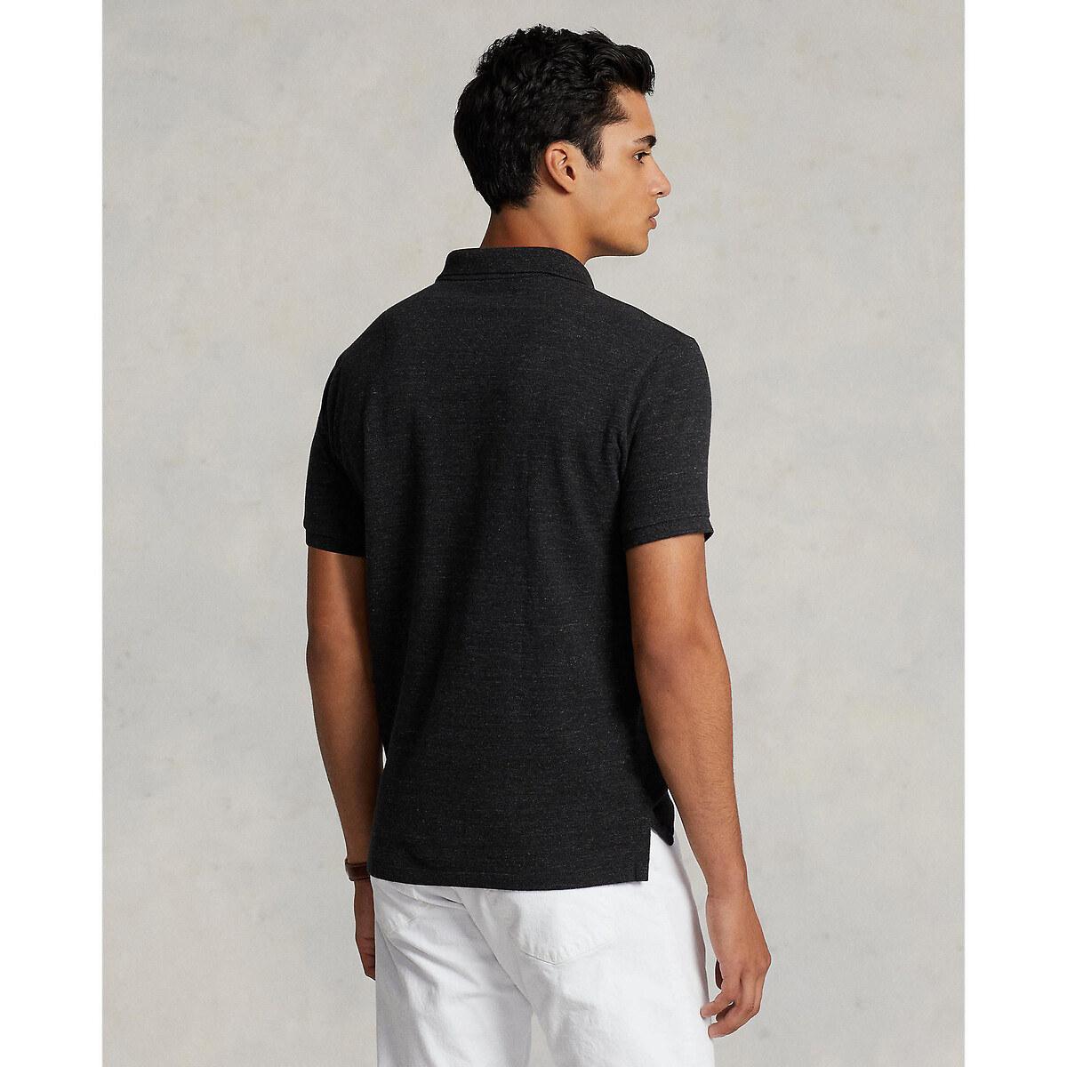 Polo iconique en coton piqué gris foncé, POLO RALPH LAUREN