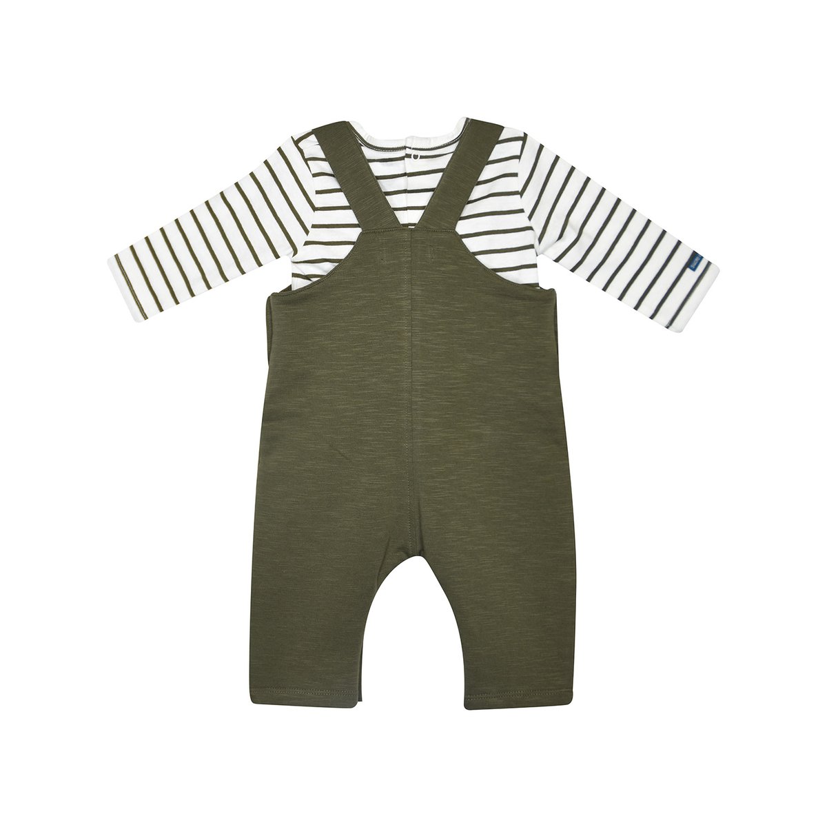 Tshirt salopette medrich maille bebe vert, SUCRE D'ORGE