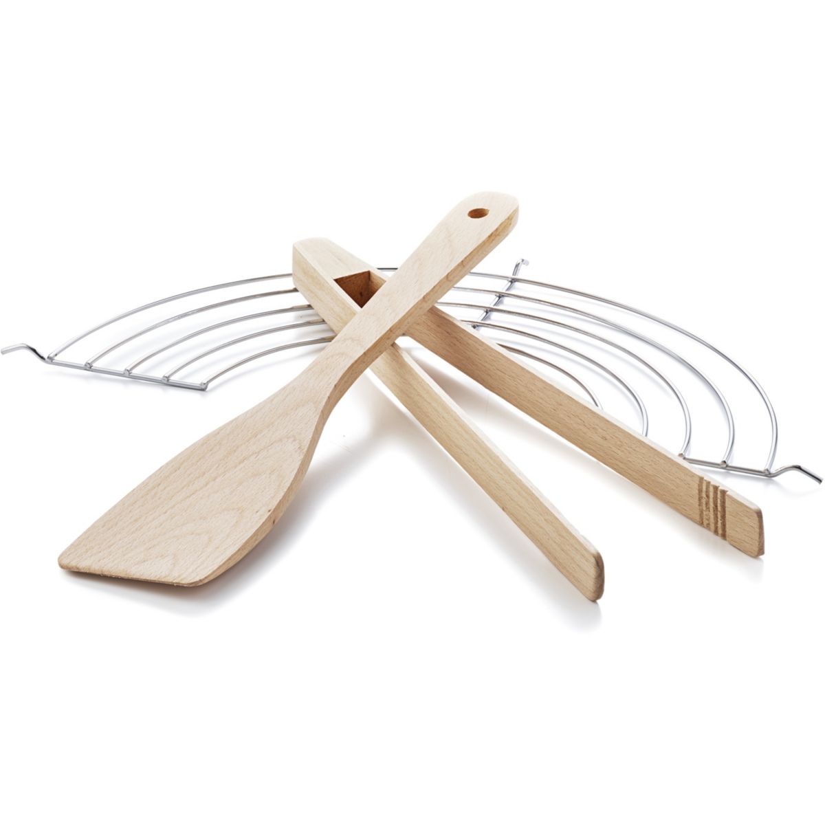 Wok et fondue Wok et Fondue Bois clair 349019 gris, LAGRANGE