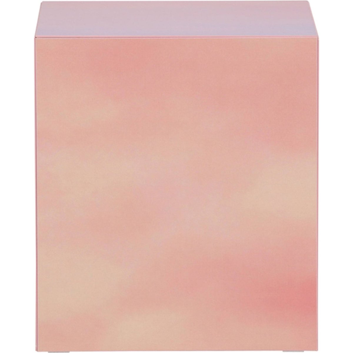 Table basse carrée en bois DISPECT rose, RECOLLECTION