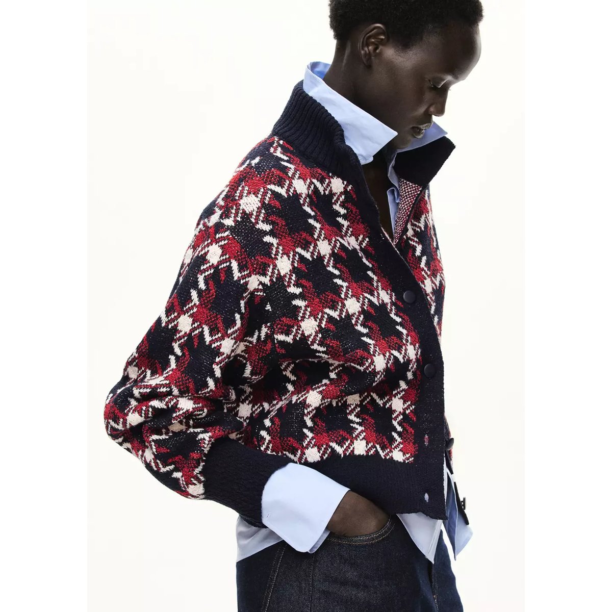 Veste niza bleu marine, MANGO