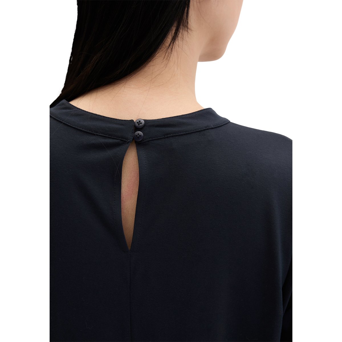 Chemisier loose en LENZING™ ECOVERO™ bleu foncé, MARC O'POLO
