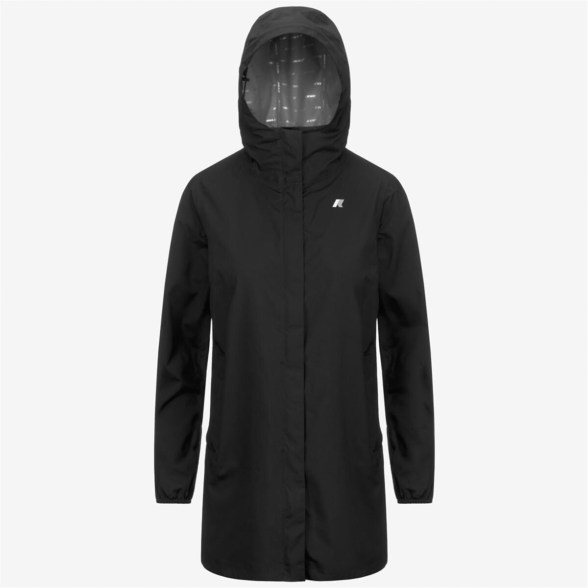 Coupe-vent mi-long SOPHIE ECO STRETCH DOT V noir, K-WAY