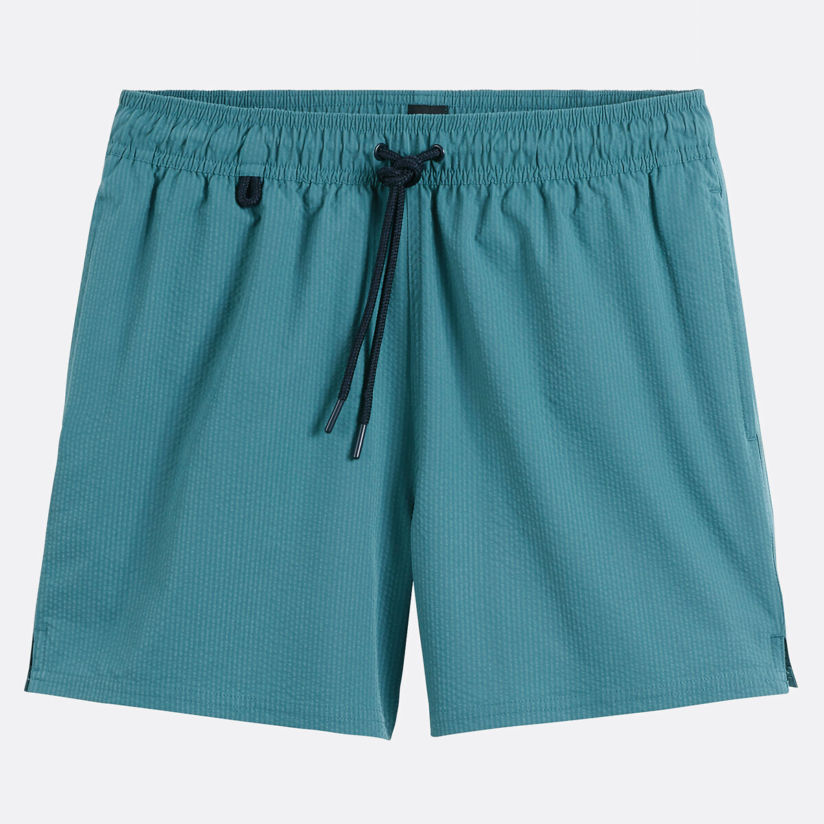 Short de bain seersucker bleu, LA REDOUTE COLLECTIONS