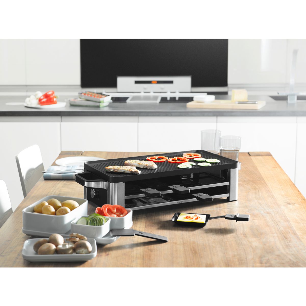 Raclette Lono Raclette Grill 8 Coupelles noir, WMF