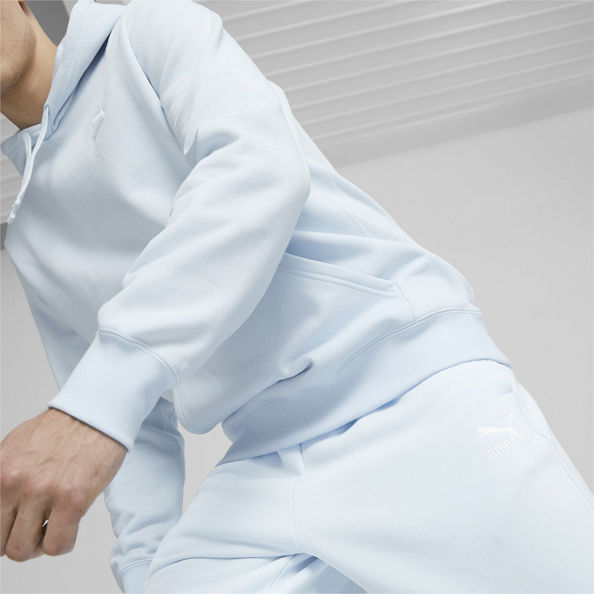 Pantalon de jogging petit logo Prime bleu ciel, PUMA