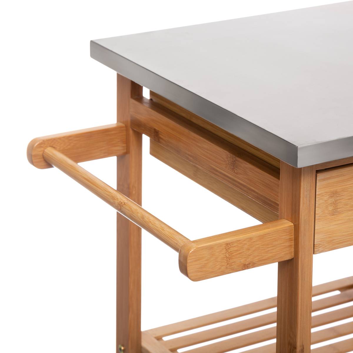 Desserte tiroirs/paniers BAMBOU beige, 5FIVE SIMPLY SMART
