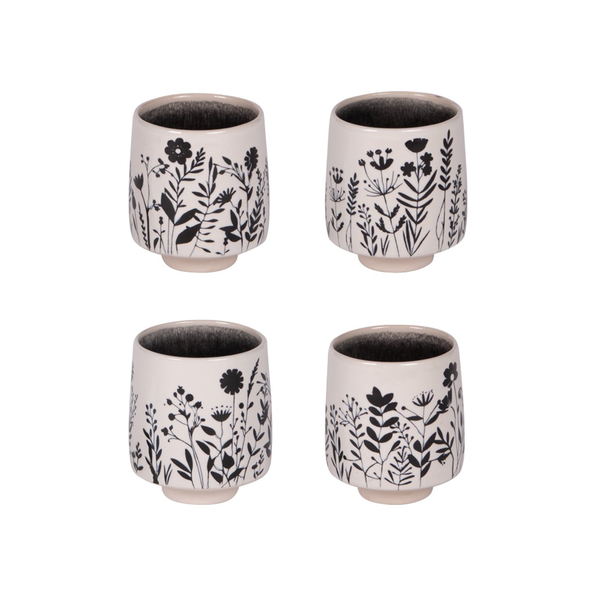 Coffret de 4 gobelets Ikebana 25 cl - IKEBANA blanc, TABLE PASSION